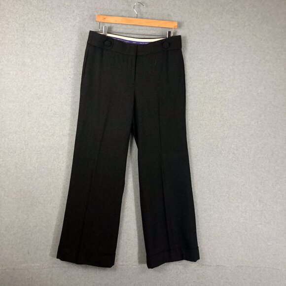 J Crew Favorite Fit Wool Pants Black Size 10 - Picture 1 of 8